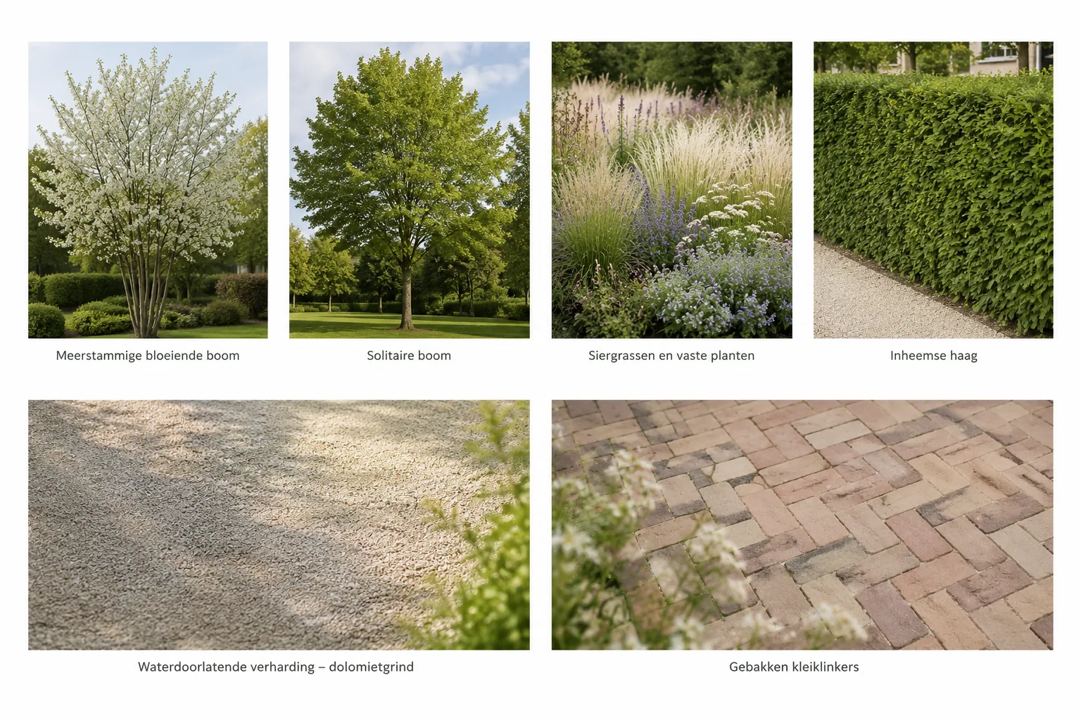 Droomland Bouwel — moodboard beplanting en materialen 1
