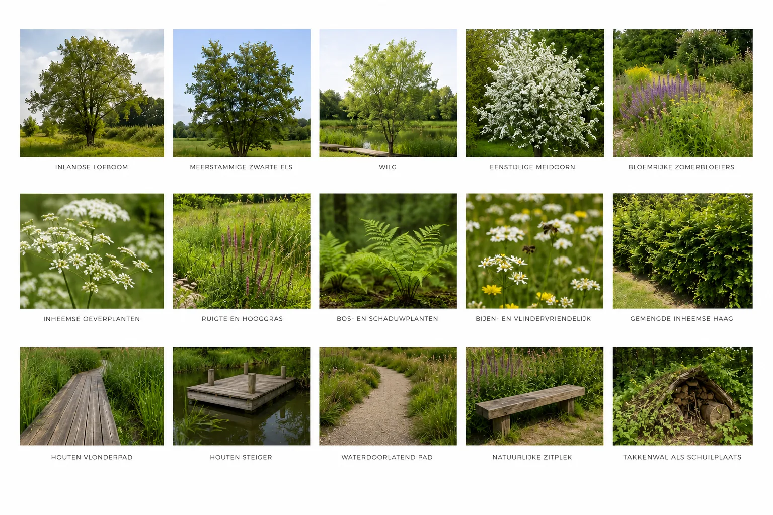 Siggedijk Herselt — moodboard beplanting en materialen 1
