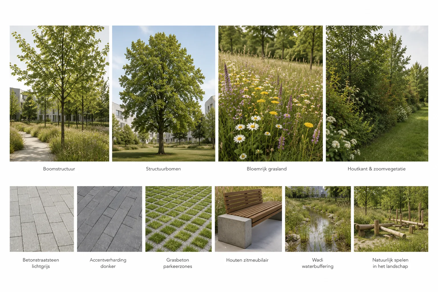 De Admiraliteit Lommel — moodboard beplanting en materialen 1