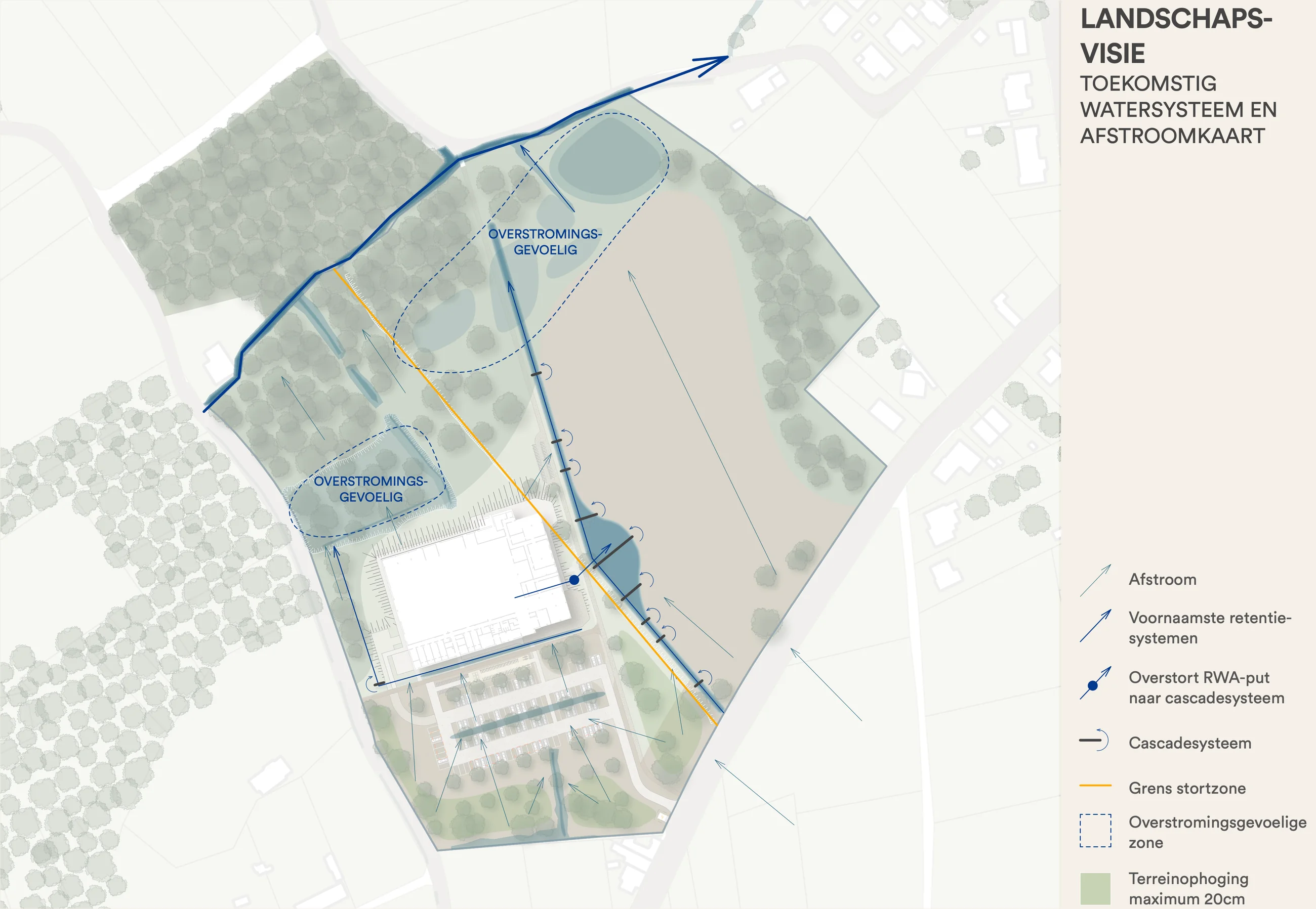 Sporthal Opwijk — masterplan / ontwerpplan 1
