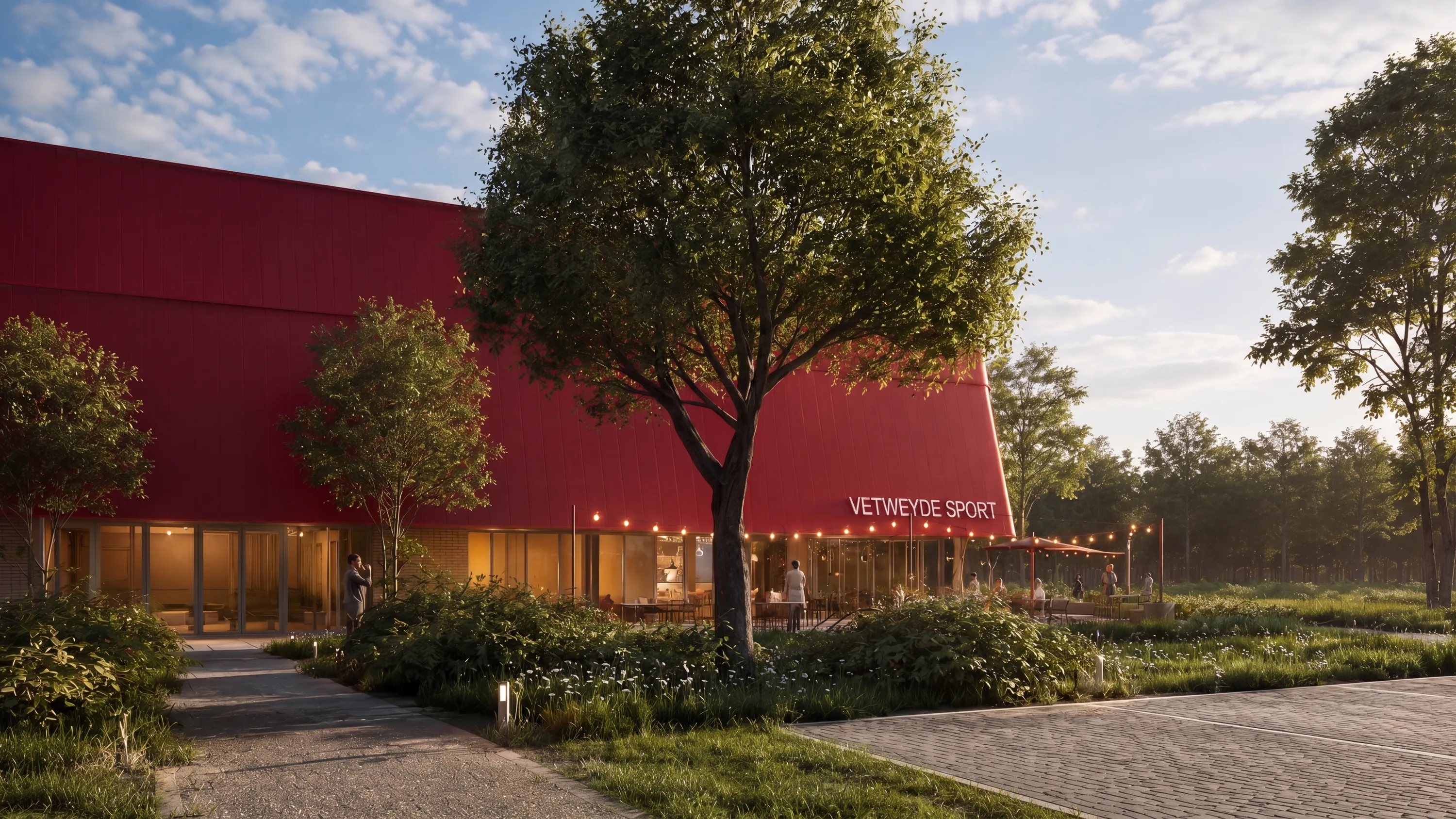 Sporthal Opwijk — render 3