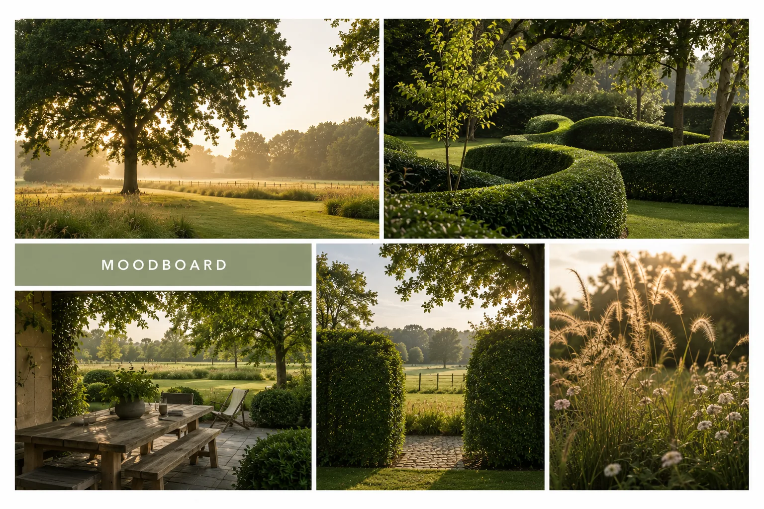 Roosten Pulderbos — moodboard beplanting en materialen 1