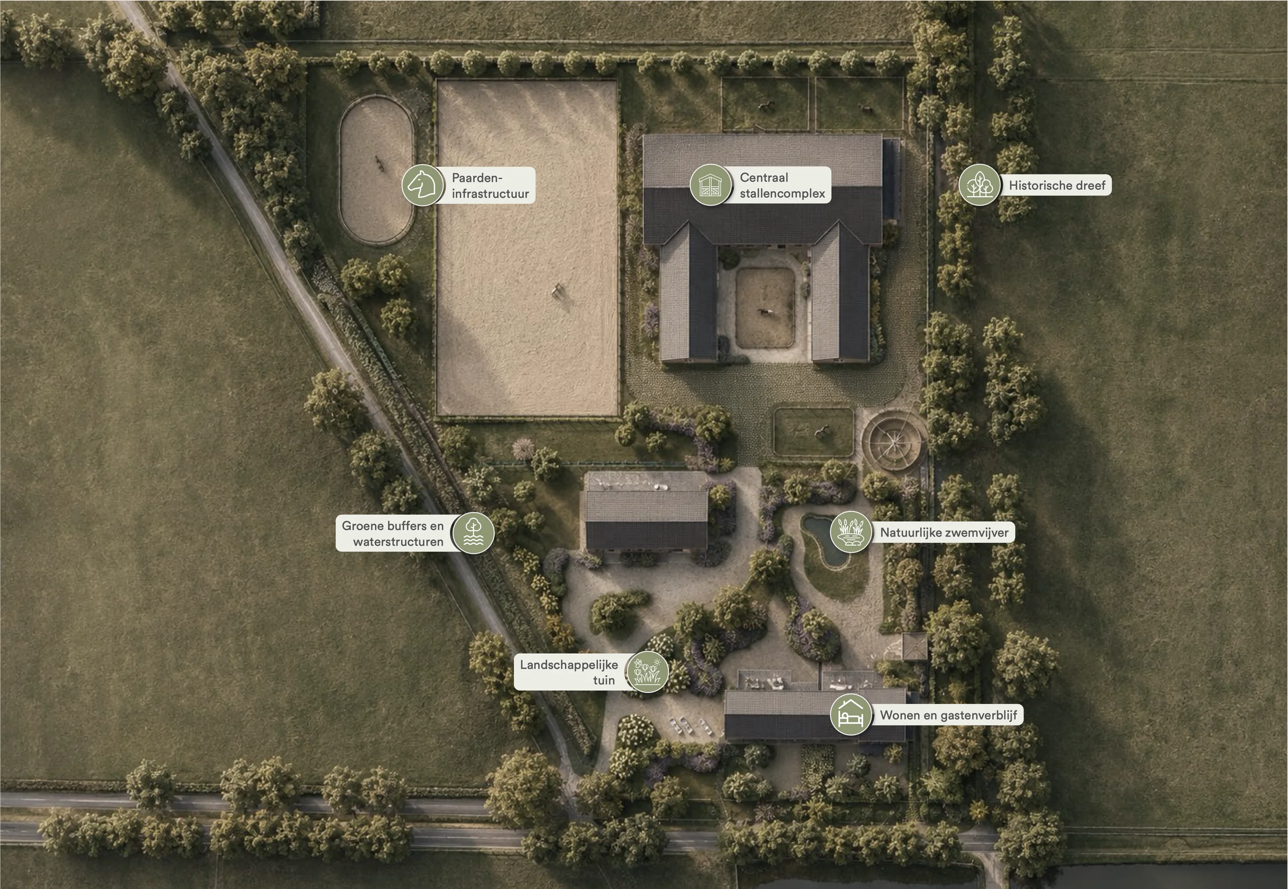 Hofeinde Zandhoven — masterplan / ontwerpplan 1